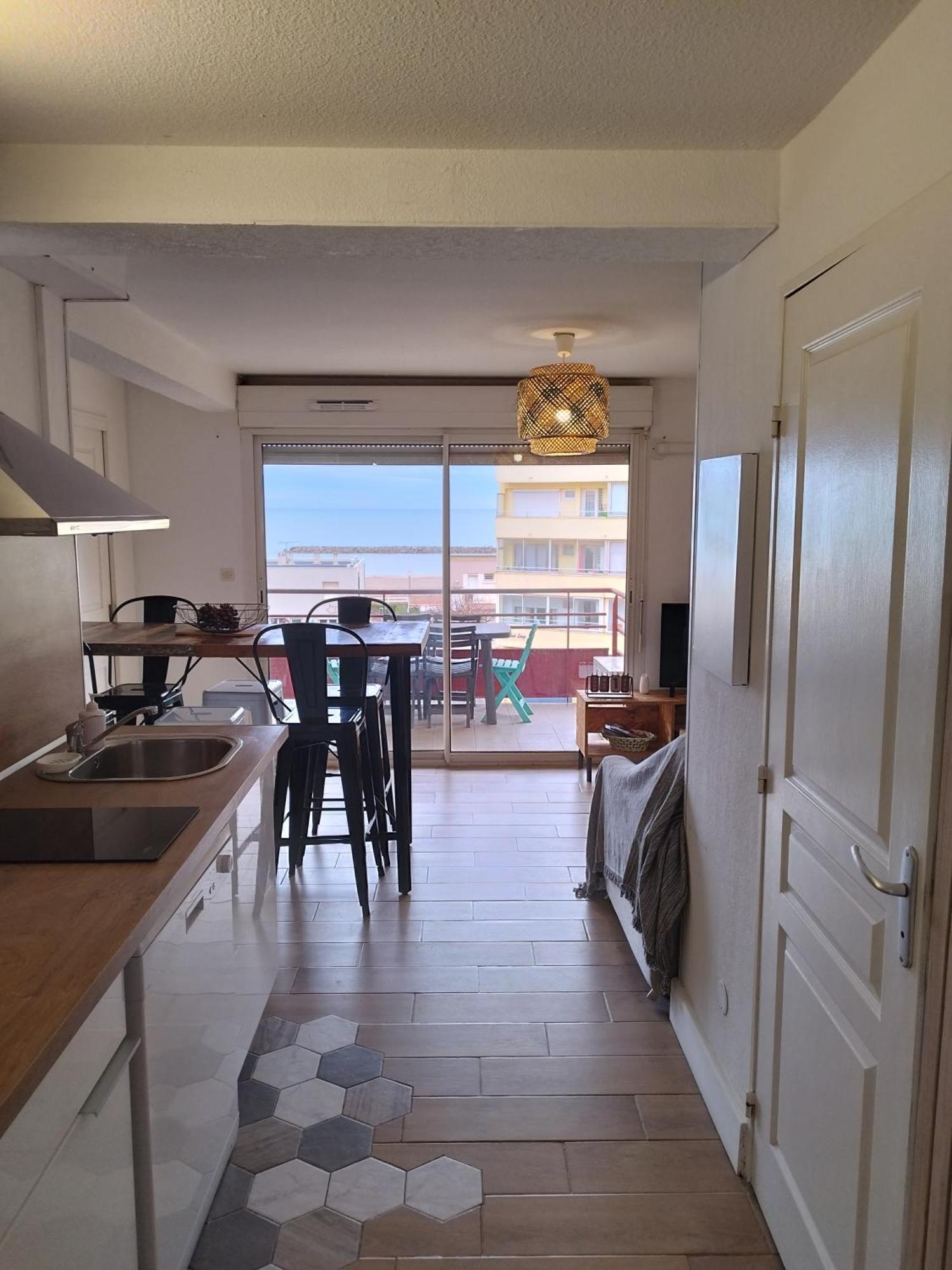 T3 Vue Mer Avec Acces A La Plage, Wifi, Clim - Dansnotreappart-Com - Valras-Plage Exterior foto